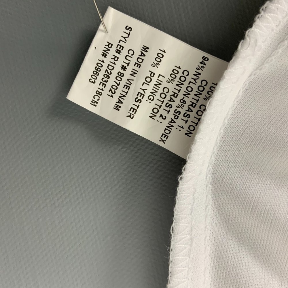 Chris McLaughlin White Eyelet & Lace Cotton Dress Cottagecore Artsy Sz 12 - Picture 10 of 16